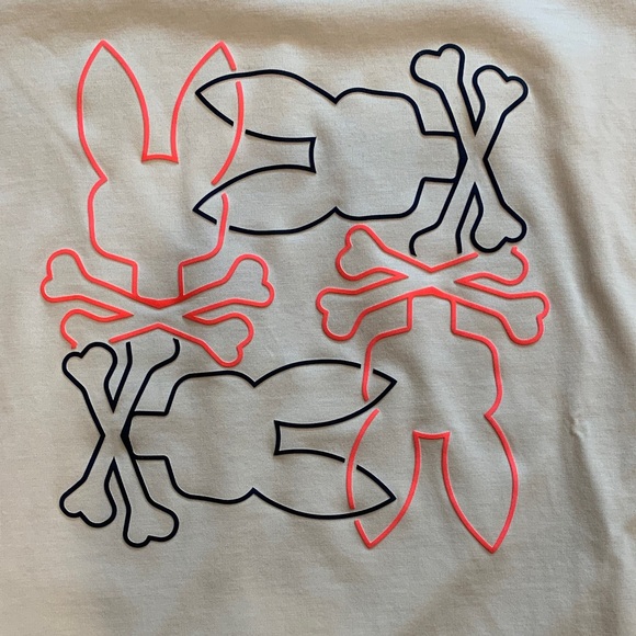 Psycho Bunny Cream Graphic Tee - Picture 3 of 5